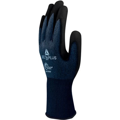 Delta Plus - Gants anticoupure B PE recyclé - Taille 10 - Enduit PU - Protection et Confort - Lot de 6 paires