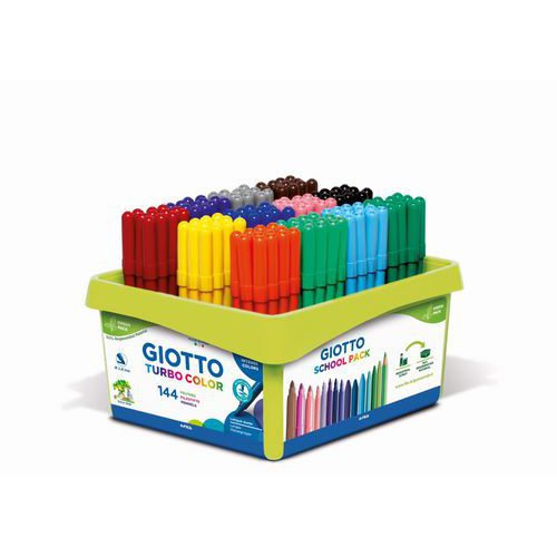 Schoolpack 144 feutres Turbocolor Giotto pointe 2.8 mm thumbnail image 1
