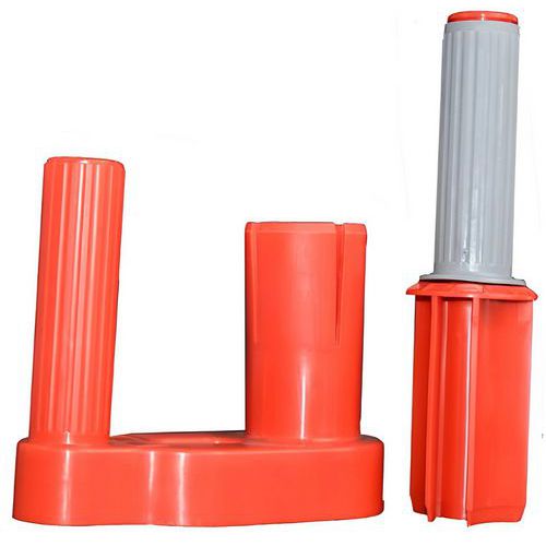 Dérouleur plastique pour film étirable - Largeur 450 mm, Mandrin Ø 50 mm - Pratique et résistant
