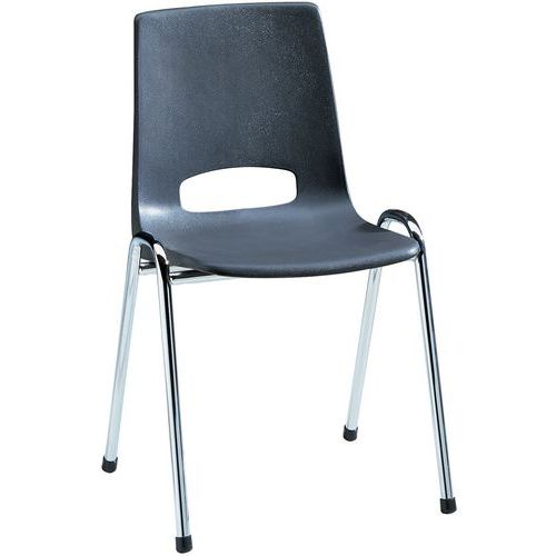 Chaise Coque Struct Chrome Coque Anthracit E