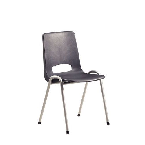 Chaise Coque Struct Gris Clair Coque Anthracit E
