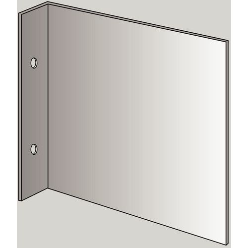 Novap - Support Panneau Incendie Acier Carré 200x200mm Rigide - Signalétique Sécurité Durable
