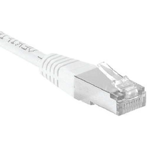 Dexlan - Cordon RJ45 CAT 6A S/FTP Blanc 10m - Haute Performance Réseau