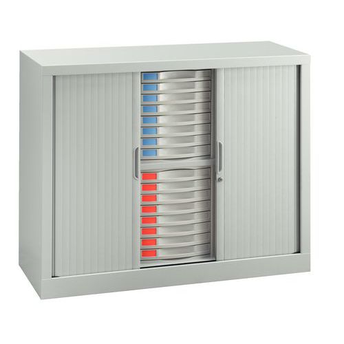 armoire gris clair H 100 cm, tiroirs gris clair armoire gris clair H 100 cm, tiroirs gris clair