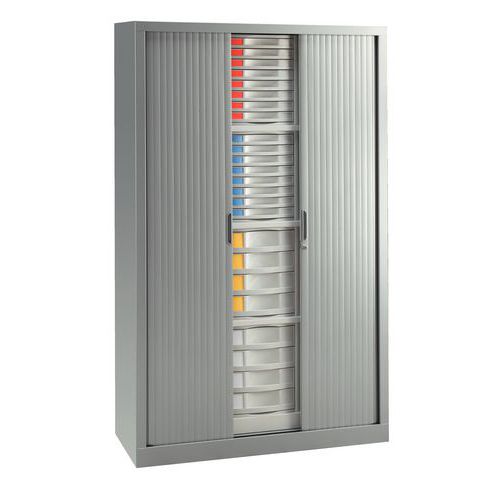 Arm Monobloc Ridx 198x120 Gris Et 72 Tiroirs G Ris Clair