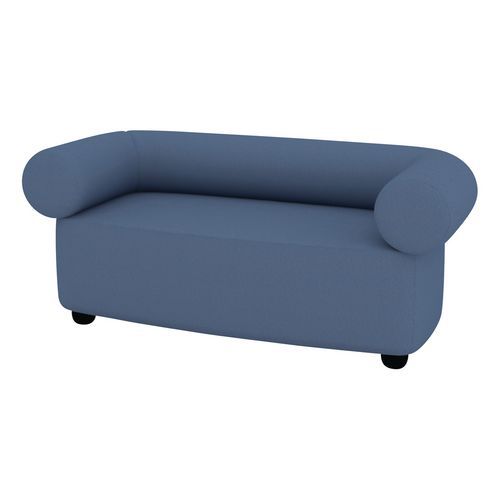 Canapé 2 Places Abyssa Tissu Non Feu M1 Bleu Gris