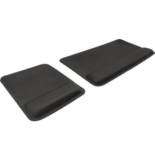 Dacomex - Pack Tapis Souris Clavier MP600 Noir - Repose-Poignets Ergonomique - Idéal Télétravail