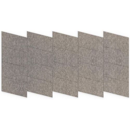 Dalle Acoustique Murale Parallélogramme En Feutre Gris Foncé