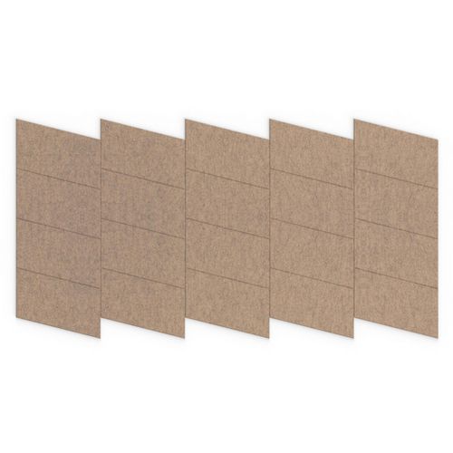 Dalle Acoustique Murale Parallélogramme En Feutre Beige