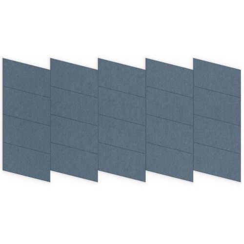 Dalle Acoustique Murale Parallélogramme En Feutre Bleu