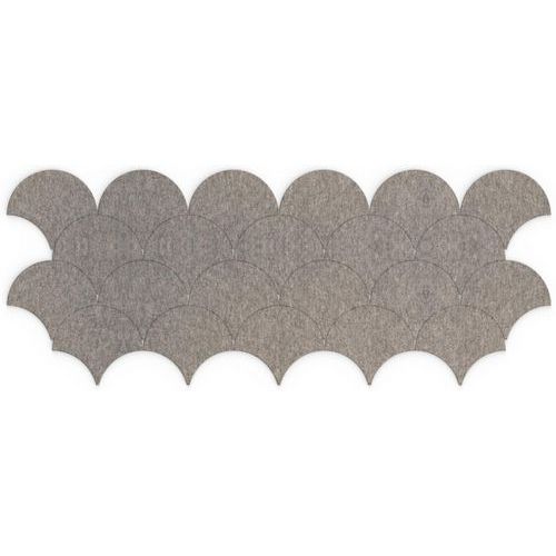 Dalle Acoustique Murale Vague Japonaise Gris Foncé