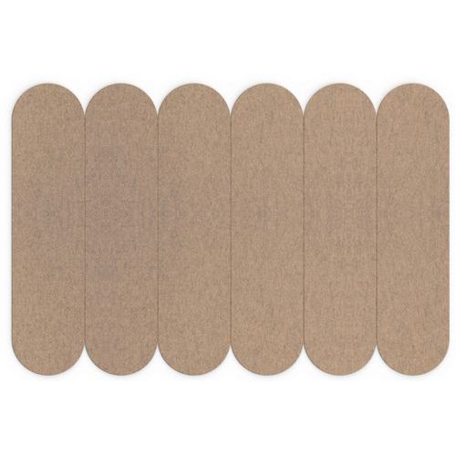 Dalle Acoustique Murale Bande Arrondie En Feutre Beige
