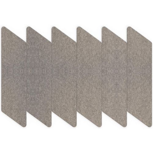 Dalle Acoustique Murale Bande Parallélogramme Gris Foncé