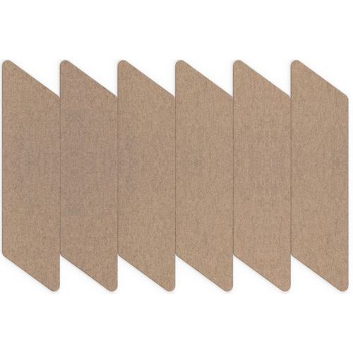 Dalle Acoustique Murale Bande Parallélogramme Feutre Beige