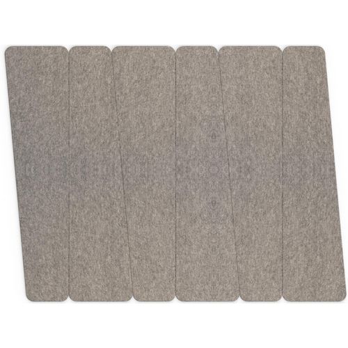 Dalle Acoustique Murale Géométrique Feutre Gris Foncé