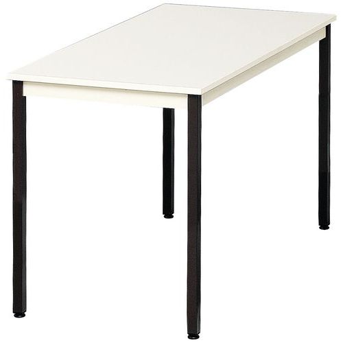 Table De Reunion 140x70 Plateau Beige/p Ieds Bruns