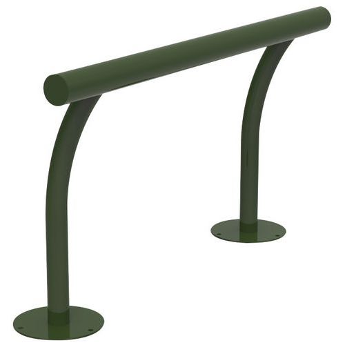 Abri Plus - Assis debout pour abri urbain - Acier Vert Sapin RAL 6009 - 1.35m - Durable et Recyclable