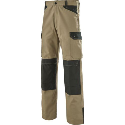 Pantalon De Travail Kargo Pro 9069 - Savane / Noir - 0