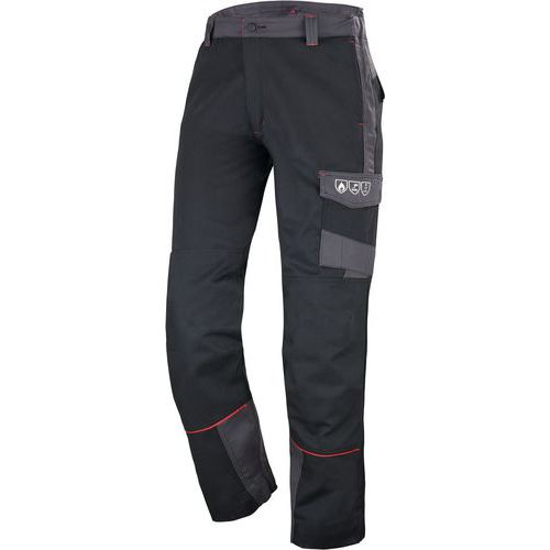 Pantalon De Travail Konekt Classe 1 9023 - Noir / Gris Charcoal - 0