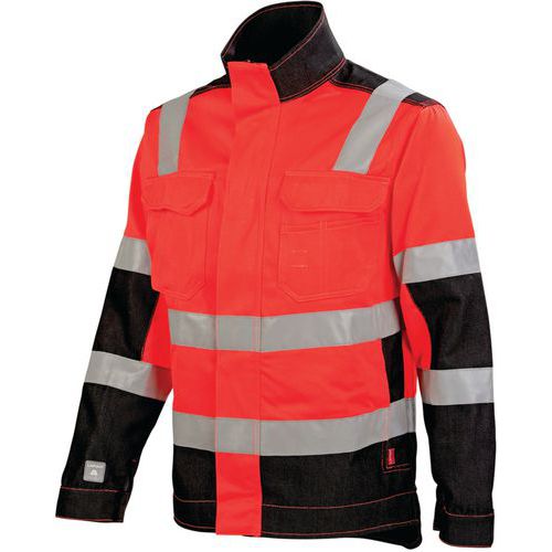 Blouson Mixte Lux 3flacp - Rouge Hivi / Noir - 5