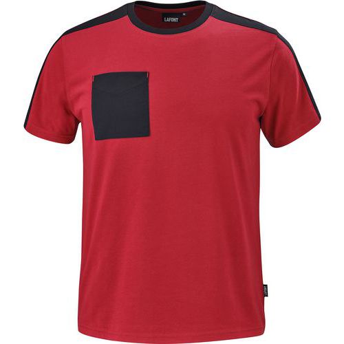 T - Shirt Chisel C190att2 - Rouge / Noir - Xs