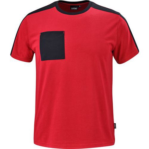 T - Shirt Chisel C190att2 - Rouge / Noir - S
