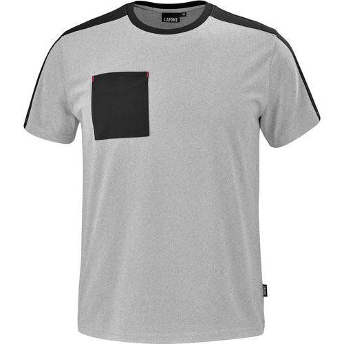 T - Shirt Chisel C190att2 - Gris Chiné / Noir - 2xl