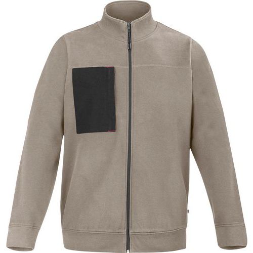 Sweat Zippe Steel D300att2 - Beige / Noir - Xs