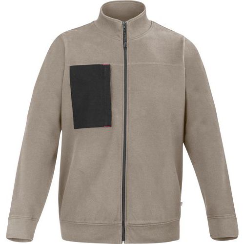 Sweat Zippe Steel D300att2 - Beige / Noir - M