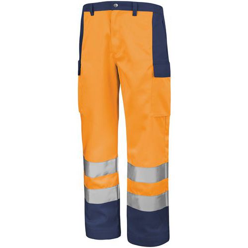 Pantalon Fluo Base Xp 9b81 - Orange Fluo / Marine - 0