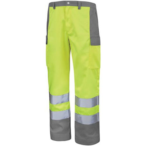 Pantalon Fluo Base Xp 9b81 - Jaune Fluo / Gris Acier - 0