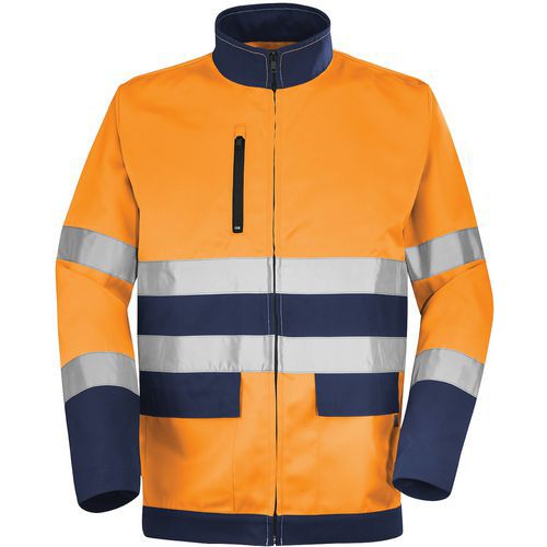 Blouson Fluo Base Xp 9d81 - Orange Fluo / Marine - 1