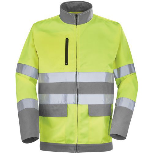 Blouson Fluo Base Xp 9d81 - Jaune Fluo / Gris Acier - 2