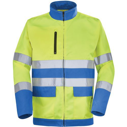 Blouson Fluo Base Xp 9d81 - Jaune Fluo / Azur - 1