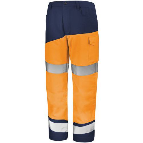 Pantalon Fluo Safe Xp 9b86 - Orange Fluo / Marine - 0