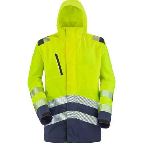 Parka Erwin Pi 9p02pi - Jaune Fluo / Marine - M