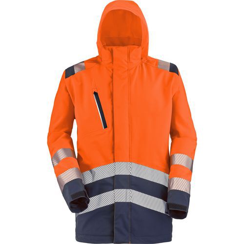 Parka Erwin Pi 9p02pi - Orange Fluo / Marine - 3xl