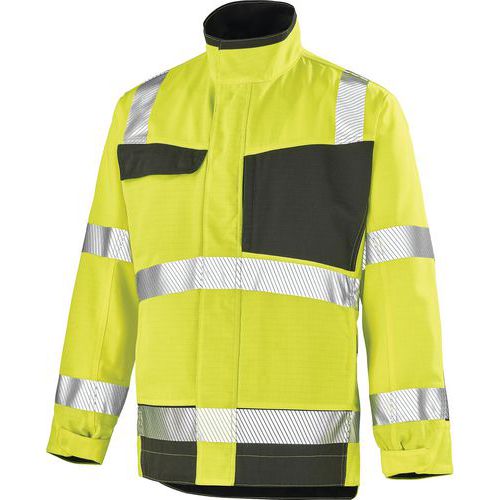 Blouson Fluo Advanced 9d30 - Jaune Fluo / Gris Charcoal - 2
