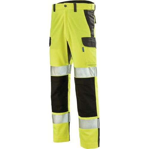 Pantalon Fluo Advanced 9b30 - Jaune Fluo/gris Charcoal - 42