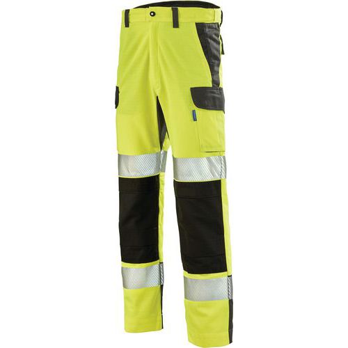 Pantalon Fluo Advanced 9b30 - Jaune Fluo/gris Charcoal - 52