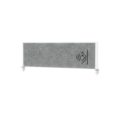 Separateur De Bureau Acoustic Connecto 160x50 Blanc -maul