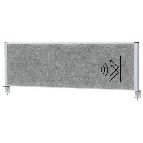 Separateur De Bureau Acoustic Connecto 160x50 Gris -maul