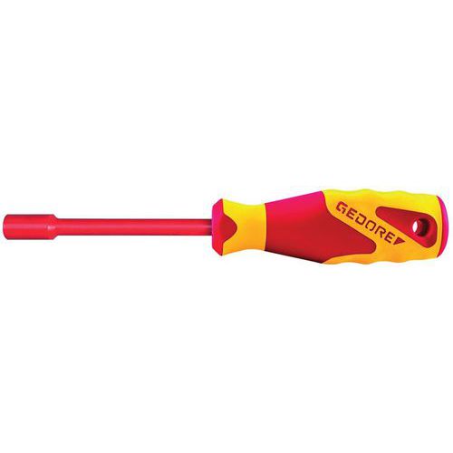 Gedore - Clé à douille VDE 3 mm hexagonale - Poignée 3C - Vissage sécurisé