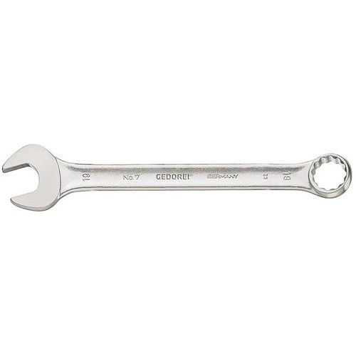 Gedore - Clé mixte 1/2 pouce série 7 - Acier chromé réversible - 170mm - Outil de précision