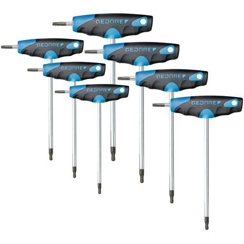 Jeu 7 Clés Mâles En T Vis 6 Pans Dt2143ktx-007