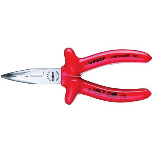 Pince à Bec Demi-rond Coudé Vde8132ab - 160mm