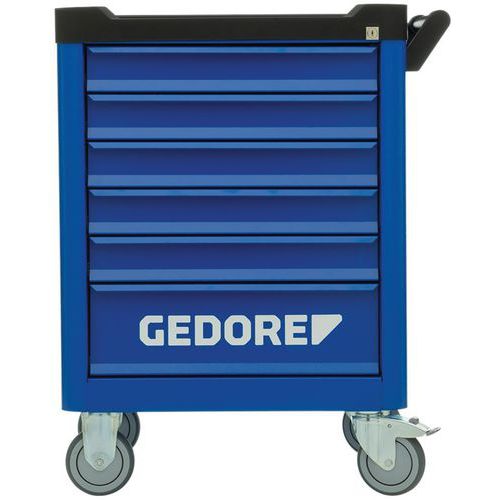 Gedore - Servante d'atelier Workster Smartline WSL-M6 - 6 Tiroirs - Bleu - 900x625x510mm - Charge 20kg/tiroir