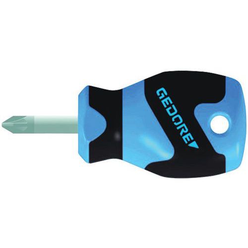 Gedore - Tournevis boule 3C Pozidriv 2161 PZ2 - Lame 25mm - Isolation 1000V - Acier