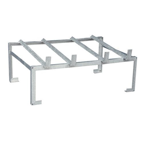 Bauer - Support pour 2 fûts 220 L - Acier - Charge 760 kg - Rétention sécurisée
