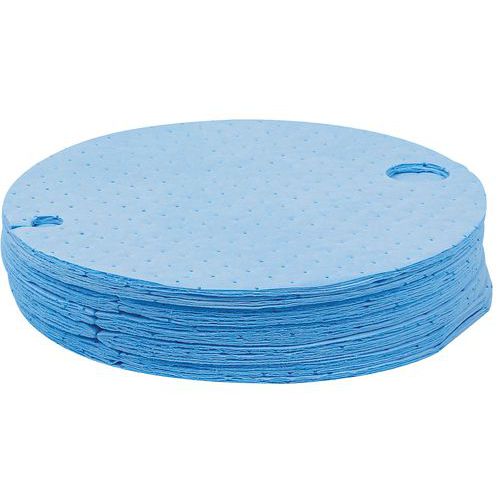 Feuille Absorbante Pour Fût Diametre 55cm Bleu